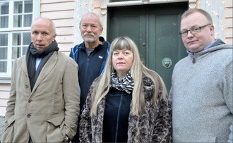 AKSJONSGRUPPA: Siv Enerstvedt (ikkje tilstades), Rolf Jerving (frå venstre), Lars Øyvind Vikesland, Bente Øien Hauge og Odd Helge Brugrand.