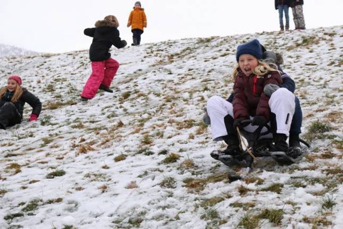 FULL FART: Tomine Jevnaker viser at Hydroparken har sin nytte i det ho susar forbi kameraet.