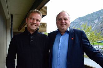 SAMARBEID: Trond Øyen Einemo (H) og Jan Geir Solheim (Sp).