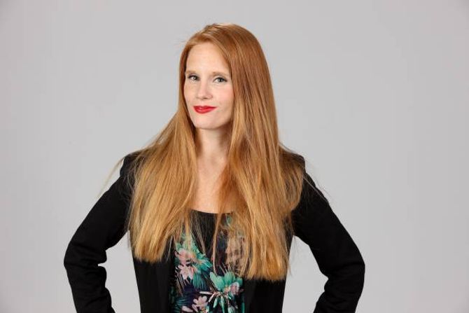 FANN BALANSEN: Redaktør Susanne Kaluza var påkopla så å seia heile tida. No er det ho som styrer nettbruken, og ikkje omvendt.