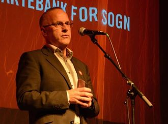 GIR ATTENDE: Geir Henning Høyheim, avdelingsbanksjef ved Sparebanken Vest.