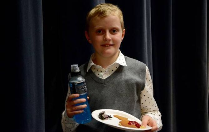 LADAR OPP: Martin Morland (9) gler seg, for om ikkje lenge skulle han spele i lag med dei vaksne.