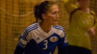 OPPGITT: Den spelande trenaren Lene Kvam Høsøien, tidlegare Jotun-spelar, meiner at laget hennar kunne prestert mykje betre enn det dei gjorde.