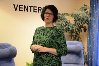 KRY: – Me er krye over å no visa fram avdelinga, seier Monica Østerbø, leiar for heimetenestene i Årdal.