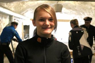 NY PERS: Silje Vetti Grøndal sette ny personleg rekord under årets juleskyting.