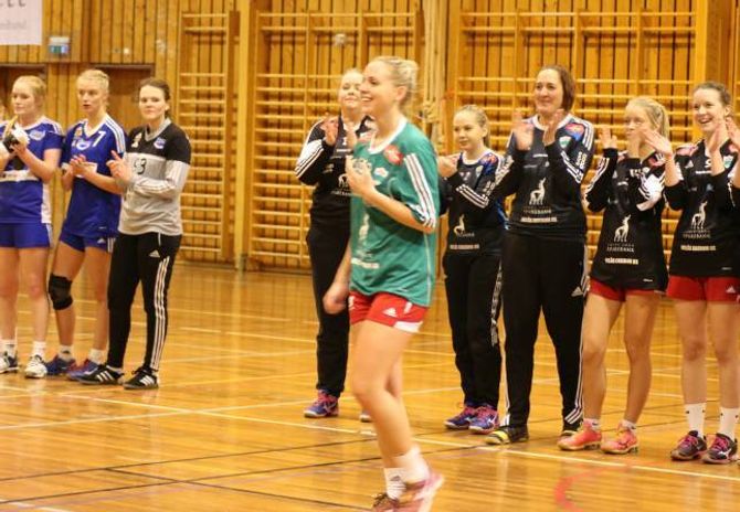 VELFORTJENT: Linn Løvdahl blei kåra til banens beste.