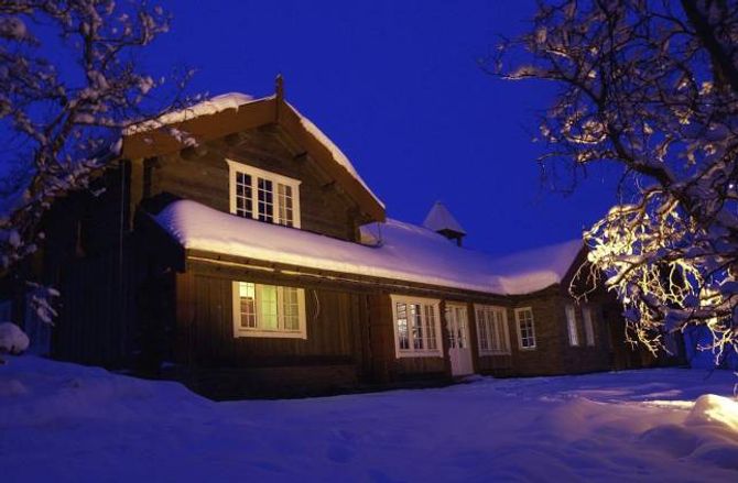 ROMSLEG: Dei nybygde hyttene i dag er ofte like store som hus.