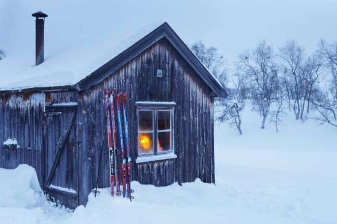 SKITUR: Den norske hyttekulturen er nært knytt til friluftsliv.