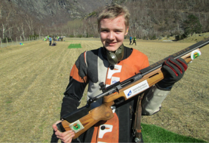 VANN: Vinnar av juniorklassen vart Eskil Forthun.