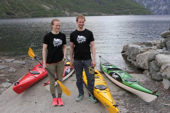 KURS: Torunn Todal Laberg og Lars-Kristian Fauske har starta opp friluftslivselskapet Bulder&Brak.