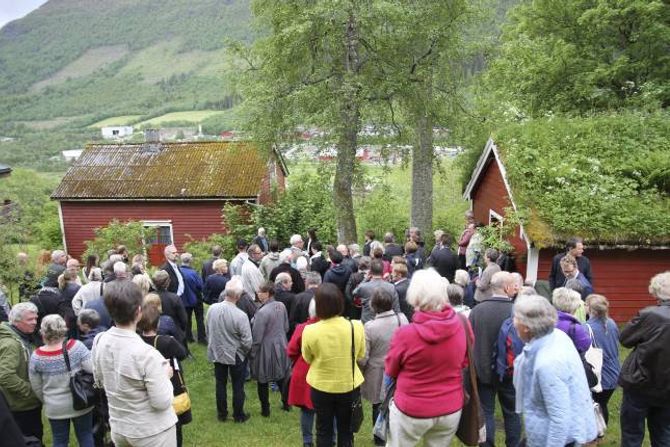 IVAR AASEN: Dei nynorske festspela blir kvart år arrangert i Ørsta og Volda. Her frå opninga i fjor.