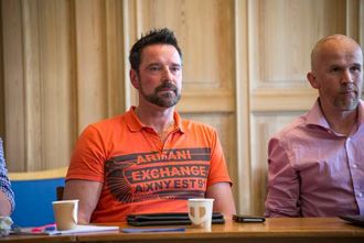 NEI: Bjarte Stedje (Sp) ønskjer ikkje å tilrå samanslåing når nabokommunane ikkje vil.