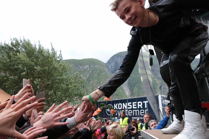 FOLKEHAV: Meiriparken var fylt til randen då Marcus og Martinus opna Målrock i 2016.