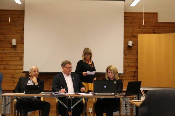 ENNO EIT FRAMLEGG: Monica Gjesdal Larsen (MDG) leverer sitt framlegg om å ta Vangen barnehage innatt i varmen.