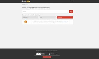 GOOGLE FOR INNSYN: Den nye søkeportalen skal etter kvart gjere deg i stand til å søke opp saker frå heile det offentlege Norge. Dette er betaversjonen.