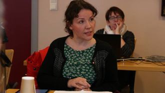 NÆRIMGSFOND: Sandra Opheim (MDG) ønskte å spare dei få kronene på klimafondet til andre føremål og heller hente pengar frå næringsfondet.