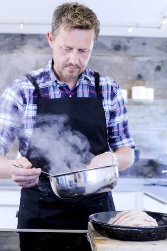 KRAFT: Hell raudvinsrisen i panna.