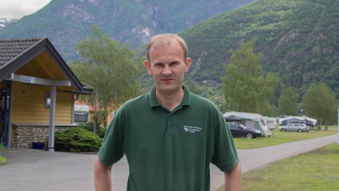 PLANAR: Even Aarethun dreiv tidlegare Årdalstangen Feriepark men måtte leggja ned drifta. No nærmar det seg avklaring på om han får byggja bustader i Sløbakken. Arkivfoto