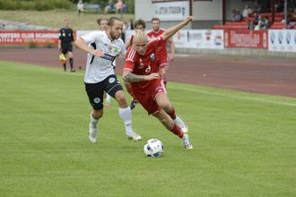 STARTA: Tuls Hovland starta sin første kamp for Florø etter overgangen i vinter. Arkivfoto