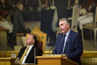 GJER ALLE TIL LAGS: Parlamentarisk leiar i Høgre, Trond Helleland.
