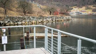 SISTE STREKKET: Siste delen av fjordstien skal etter planen bli bygd i år og bli kopla på Loftesnesbrui når den står klar tidleg 2018.