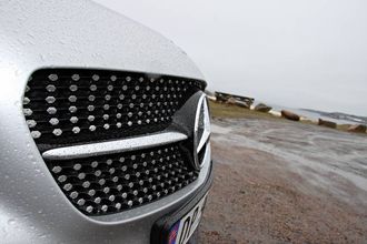 DIAMANTAR: Diamantgrill med «kromstiftar, sølvlakkert lamell og krominnlegg» høyrer med.