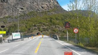 KOLONNE: Du må bu deg på venting ved Fodnestunnelen fram mot 19. mai.