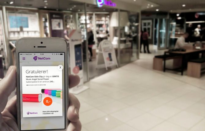 Allerede før Netcom endret navn på sine butikker til Telia, så var de første beacons-testene i gang i kjedens butikker.