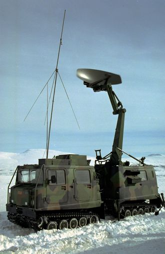 Giraffe-radaren tilknyttet NALLADS under en øvelse på Hjerkinn.