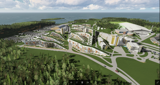 Når hele anlegget er ferdig vil det inneholde 1600 hotellrom, et stort idrettsanlegg, ishockeyhall og en rekke andre fasiliteter.