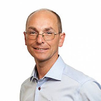 REKORD: Utbyggingssjef Harald Fimreite i Sognekraft seier gjennomslaget for den rekordlange boringa er ein viktig milepåle for kraftverket i Fjærland.