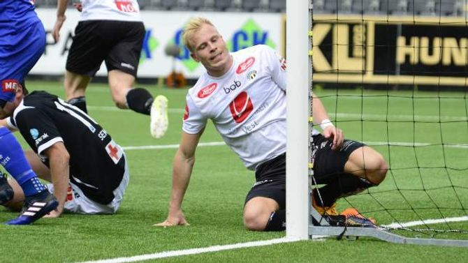 BERRE NESTEN: Martin Ramsland fekk sjansen til å avgjere rett før slutt, men missa då han berre hadde å styre inn årets sjette for sesongen.