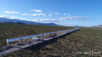 Hyperloop Ones testanlegg i Nevada.