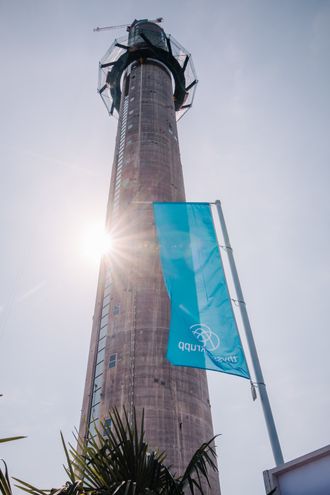 Dette testtårnet ble bygget i den tyske byen Rottweil for å teste Multi-systemet.