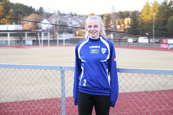 PÅ HJEMMEBANE: Ina Gausdal der vi liker henne aller best - på Sofiemyr stadion.
