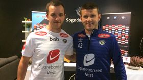 LOKAL PROFIL: Even Hovland vart i september presentert som ny sogndalsspelar. Knappe to månadar seinare kjempar han og klubben for å unngå nedrykk.
