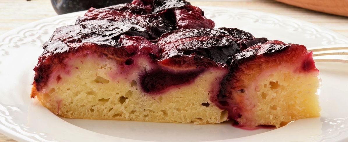 Glutenfri Plommekake