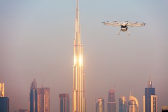 Volocopter demonstrert i Dubai.