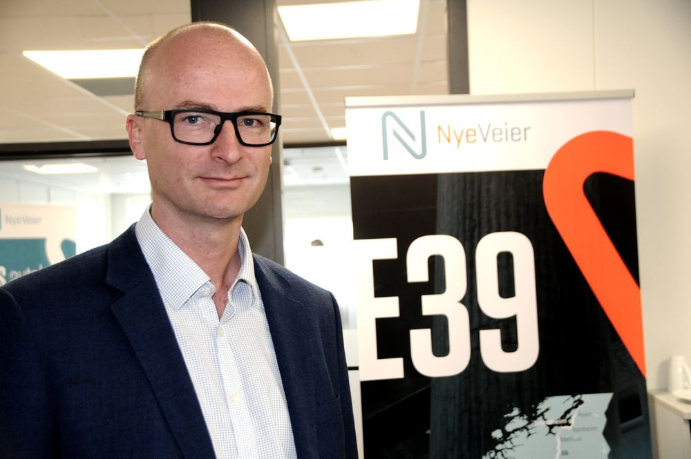 Asbjørn Heieraas er Nye Veiers prosjektdirektør for E39 Kristiansand – Sandnes.