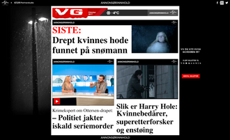 Slik så det ut da VG Partnerstudio lagde kommersielt innhold for filmen «Snømannen»