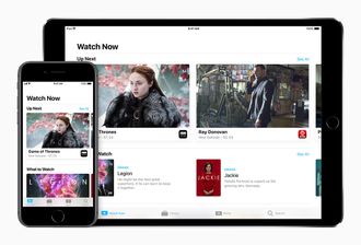 Slik ser den nye Apple TV-appen ut. Den kommer imidlertid ikke til Norge før senere i år.