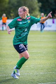 UTLIKNA: Miriam Vilnes Mjåset utlikna mot Haugar i andre omgang.