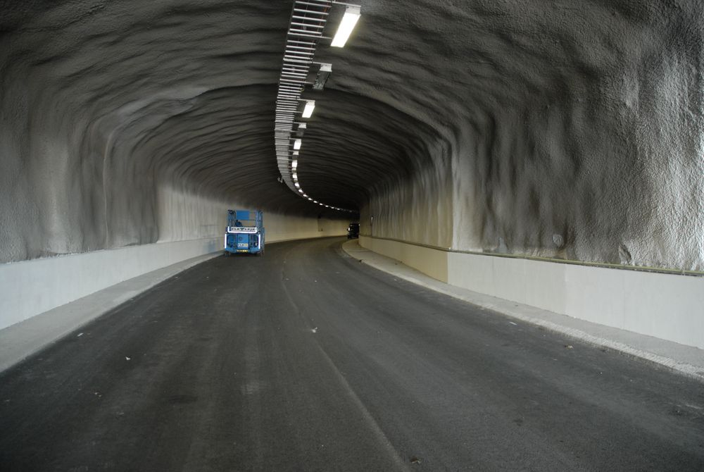 Fra tunnelrehabiliteringen av Brynstunnelen i Oslo, som sto ferdig i vår.
