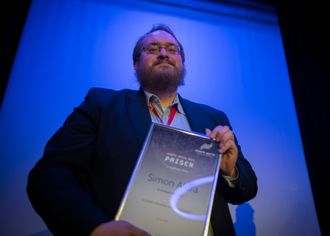 Journalist Simon Aldra i Brønnøysunds Avis.