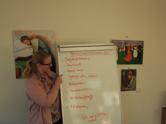 DRØMMEJOBBEN: Ida Madeleen Moe skryter av den lokale frivilligheten. Hun er den nye lederen av Frivilligsentralen i Oppegård.
