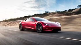 Tesla Roadster i den nylansert utgaven.