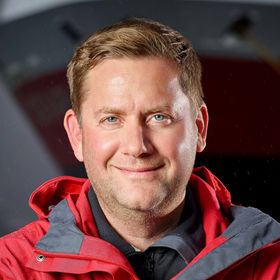 FORNØYD: Daniel Skjeldam, Konsernsjef i Hurtigruten.
