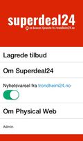 Slik ser appen Superdeal24 ut.