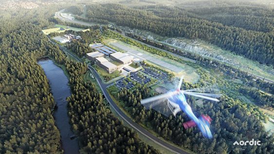 PLANFORSLAG: Slik kan det nye beredskapssenteret på Taraldrud bli når det står ferdig.