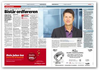 Sandefjords Blad onsdag denne uka.